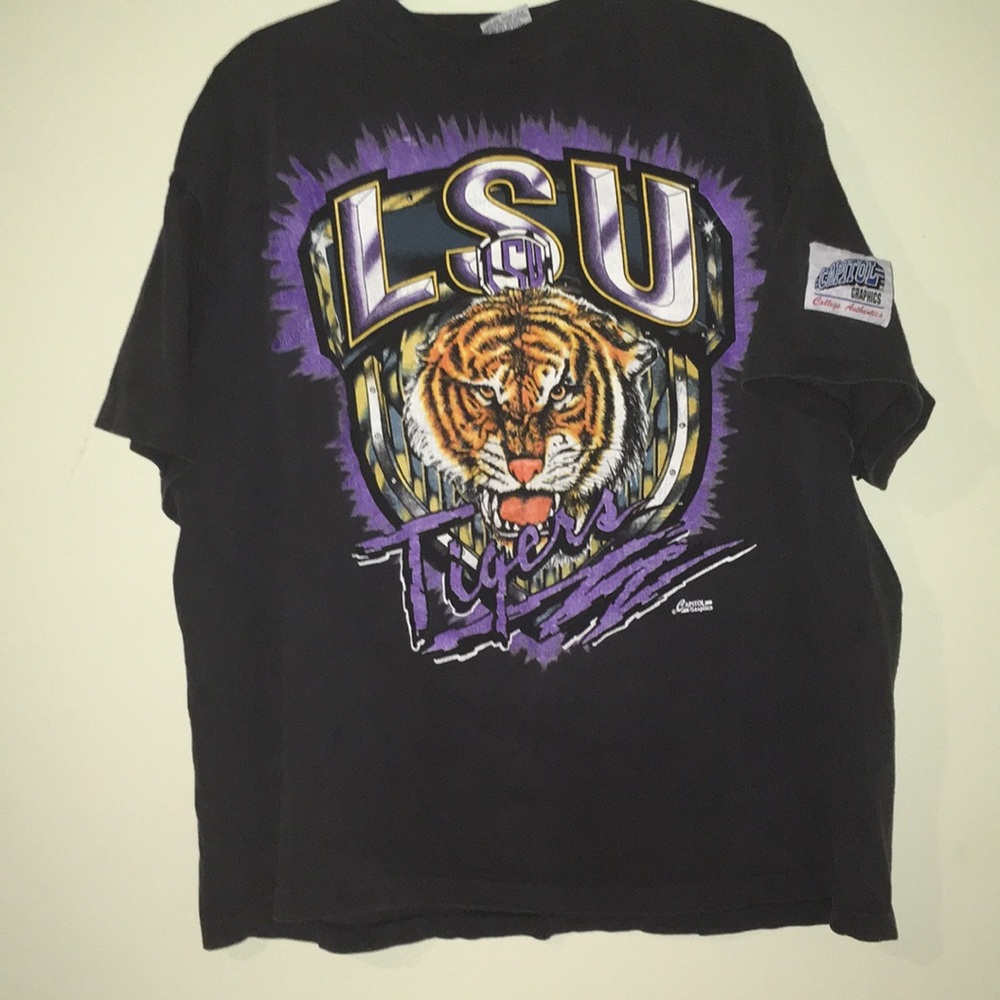 VINTAGE RARE 1990’s LSU tigers Tshirt